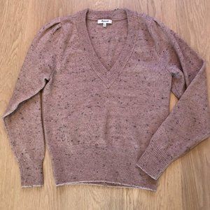 Madewell Light Pink Sweater with Puffed Sleeves